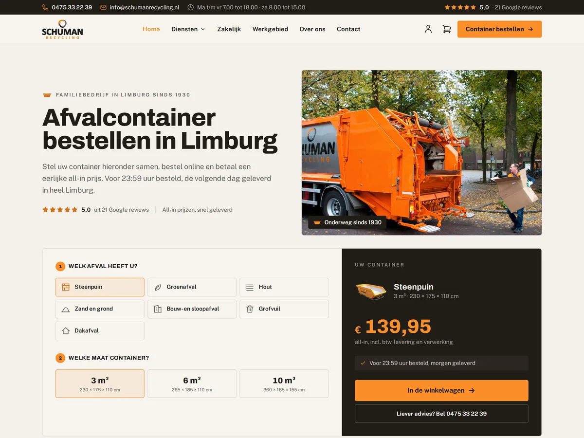 Het logo van Schuman Recycling, klant van Vimonto